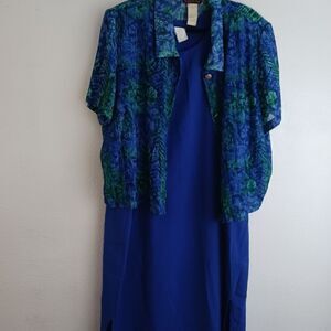 Lisa II two pieces blue dress size 24W